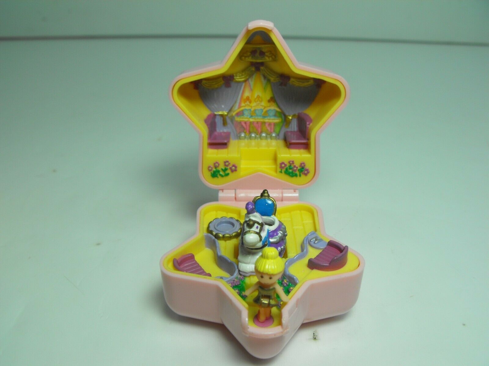 1992 Polly Pocket Tiny Ballerina With Ring And Doll Missing Swan