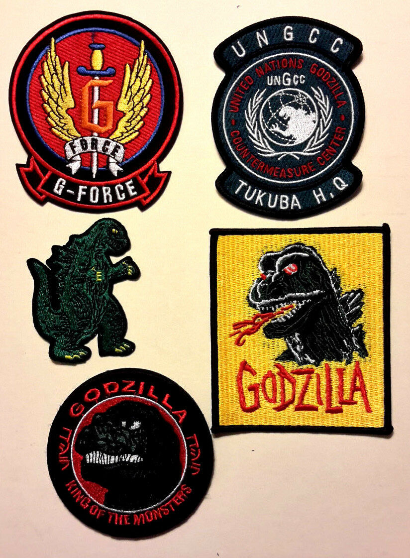 Godzilla King Of Monsters Movie Patch Collection- Your Choice Of 5 Diff & Sets