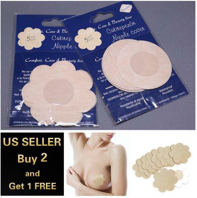10pcs Of Invisible Breast Pasties Adhesive Nipple Cover Sticker Pads
