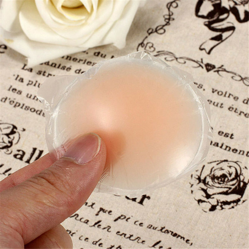10× Reusable Soft Silicone Petal Invisible Nipple Cover Pad Bra Pasties Adhesive