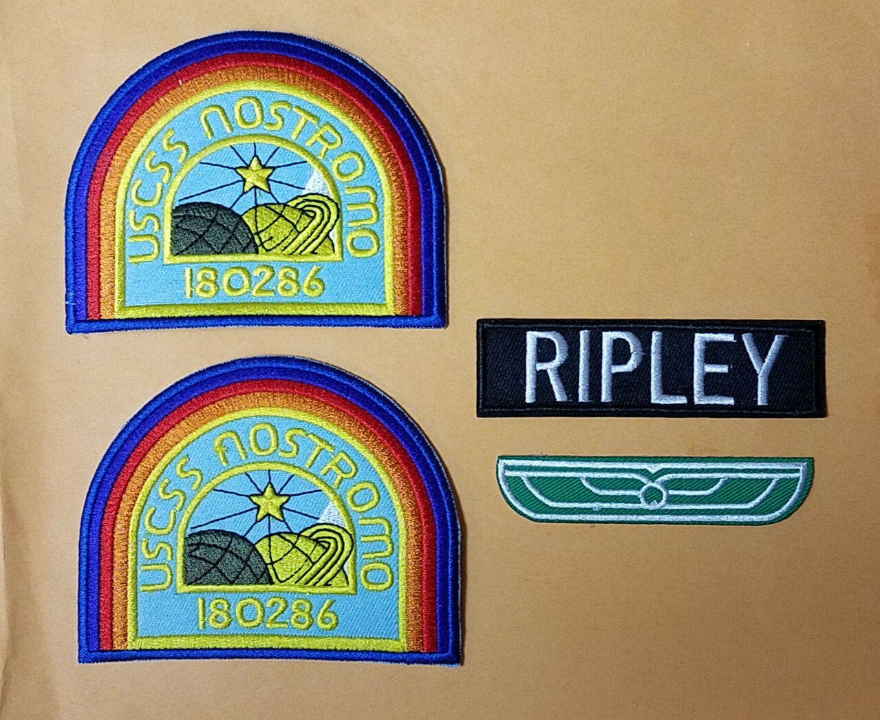 Alien Nostromo Ripley Costume Set Of Patches. Your Choice Buy Individual Or Set